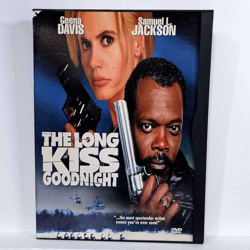 The Long Kiss Goodnight DVD Geena Davis Samuel L Jackson‎ Action Widescreen Snap
